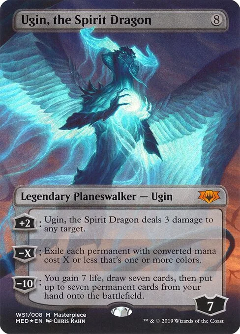 Ugin, the Spirit Dragon, carta Magic di tipo Legendary Planeswalker — Ugin illustrata da Chris Rahn