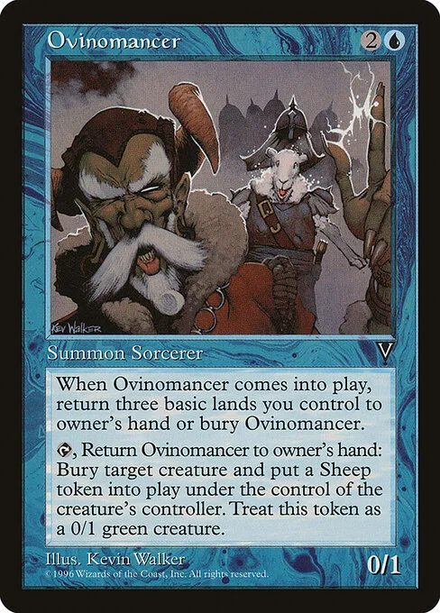 Ovinomancer, carta Magic di tipo Creature — Human Wizard illustrata da Kev Walker