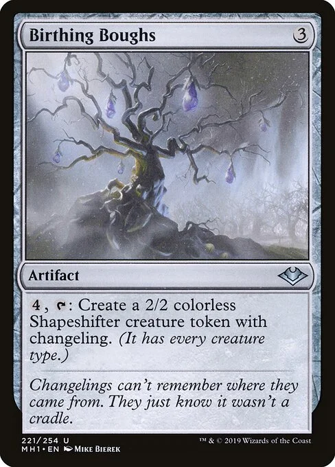 Birthing Boughs, carta Magic di tipo Artifact illustrata da Mike Bierek