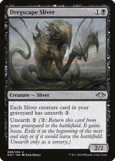 Dregscape Sliver, carta Magic di tipo Creature — Sliver illustrata da Zack Stella