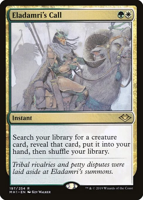 Eladamri's Call, carta Magic di tipo Instant illustrata da Kev Walker