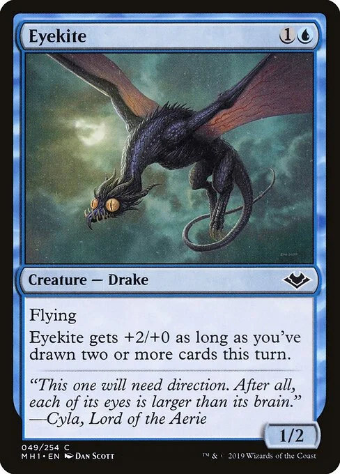 Eyekite, carta Magic di tipo Creature — Drake illustrata da Dan Murayama Scott