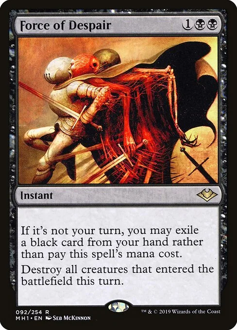 Force of Despair, carta Magic di tipo Instant illustrata da Seb McKinnon