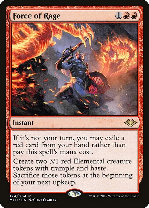 Force of Rage, carta Magic di tipo Instant illustrata da Clint Cearley