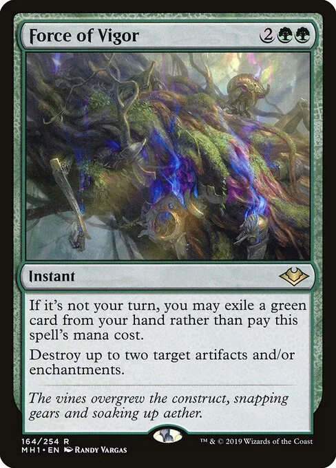 Force of Vigor, carta Magic di tipo Instant illustrata da Randy Vargas