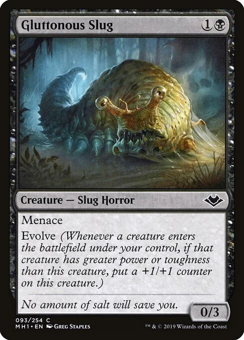 Gluttonous Slug, carta Magic di tipo Creature — Slug Horror illustrata da Greg Staples