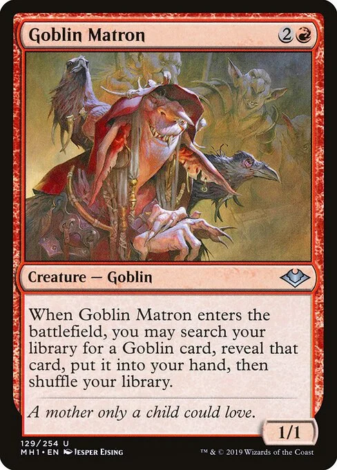 Goblin Matron, carta Magic di tipo Creature — Goblin illustrata da Jesper Ejsing