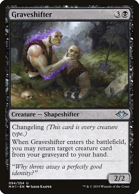 Graveshifter, carta Magic di tipo Creature — Shapeshifter illustrata da Jakub Kasper