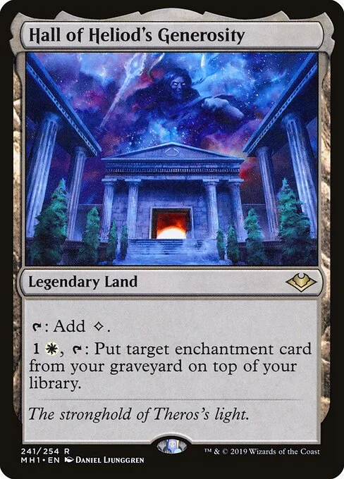 Hall of Heliod's Generosity, carta Magic di tipo Legendary Land illustrata da Daniel Ljunggren