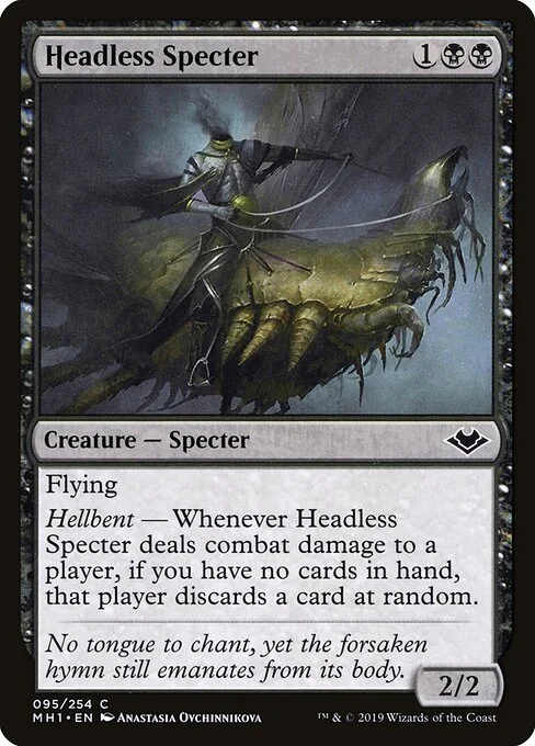 Headless Specter, carta Magic di tipo Creature — Specter illustrata da Anastasia Ovchinnikova
