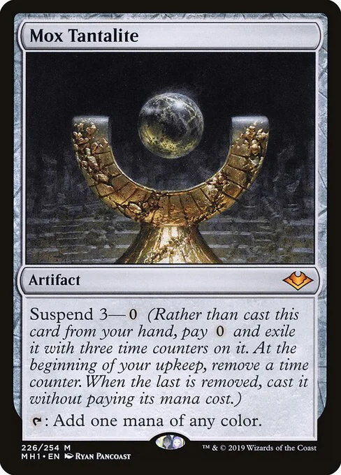 Mox Tantalite, carta Magic di tipo Artifact illustrata da Ryan Pancoast
