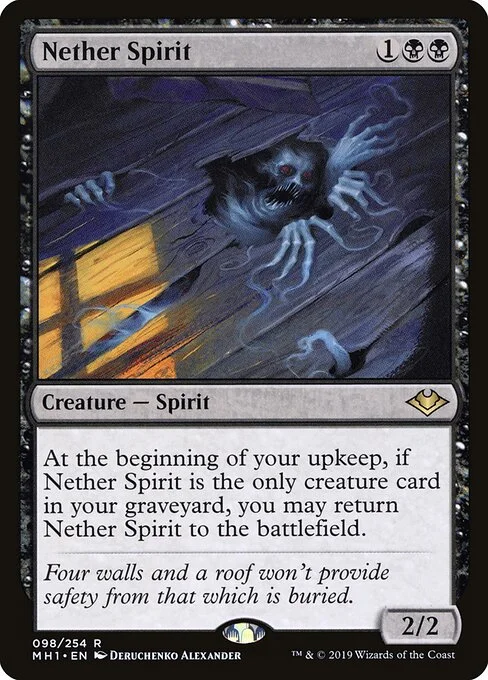 Nether Spirit, carta Magic di tipo Creature — Spirit illustrata da Deruchenko Alexander