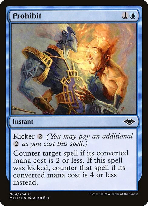 Prohibit, carta Magic di tipo Instant illustrata da Adam Rex