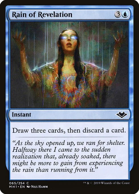 Rain of Revelation, carta Magic di tipo Instant illustrata da Nils Hamm