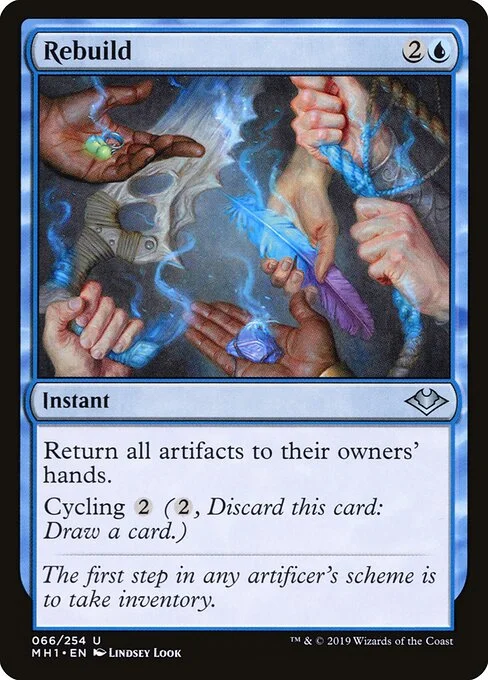 Rebuild, carta Magic di tipo Instant illustrata da Lindsey Look