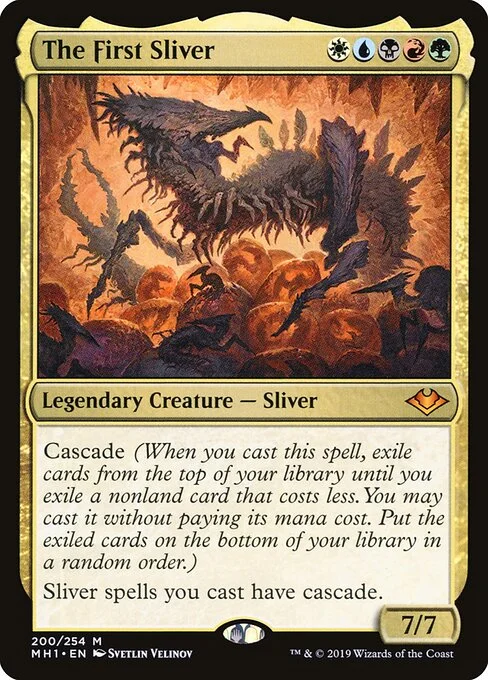 The First Sliver, carta Magic di tipo Legendary Creature — Sliver illustrata da Svetlin Velinov