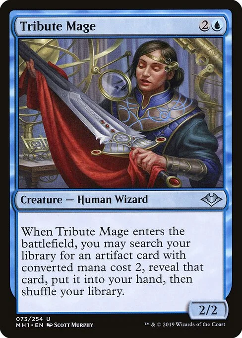 Tribute Mage, carta Magic di tipo Creature — Human Wizard illustrata da Scott Murphy