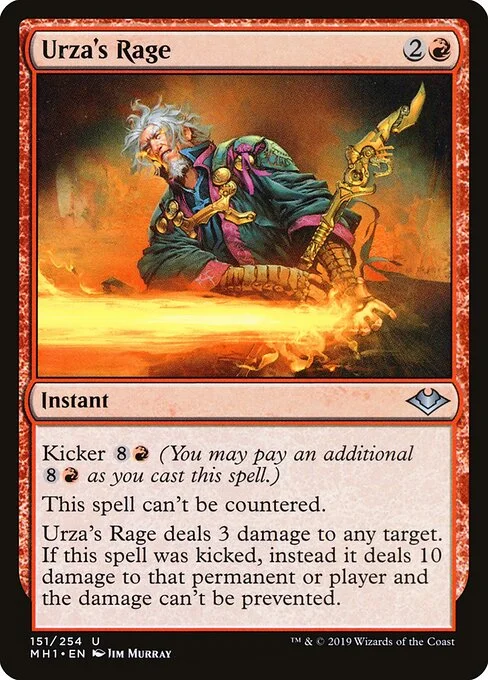 Urza's Rage, carta Magic di tipo Instant illustrata da Jim Murray