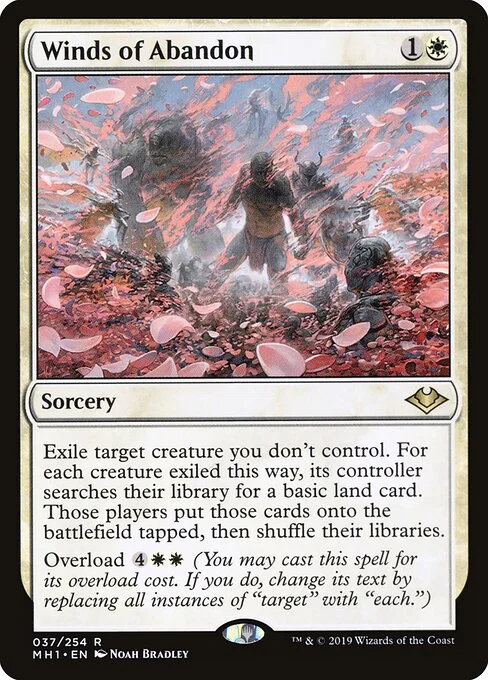 Winds of Abandon, carta Magic di tipo Sorcery illustrata da Noah Bradley