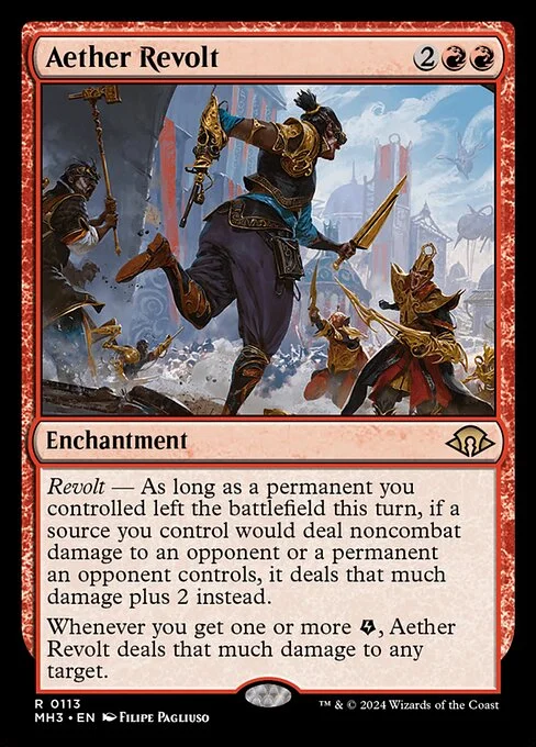 Aether Revolt, carta Magic di tipo Enchantment illustrata da Filipe Pagliuso