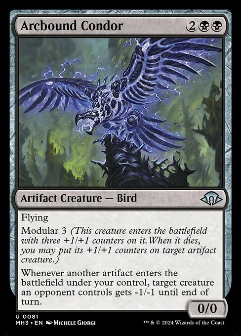 Arcbound Condor, carta Magic di tipo Artifact Creature — Bird illustrata da Michele Giorgi