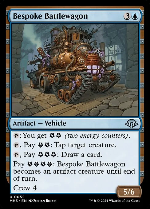 Bespoke Battlewagon, carta Magic di tipo Artifact — Vehicle illustrata da Zoltan Boros