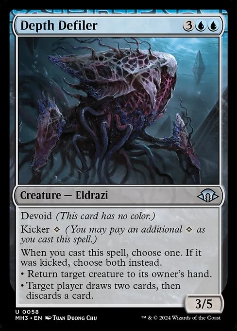 Depth Defiler, carta Magic di tipo Creature — Eldrazi illustrata da Tuan Duong Chu