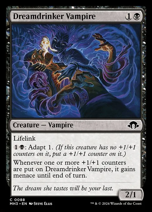Dreamdrinker Vampire, carta Magic di tipo Creature — Vampire illustrata da Steve Ellis