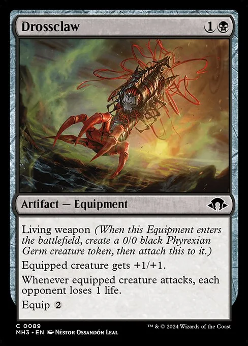 Drossclaw, carta Magic di tipo Artifact — Equipment illustrata da Néstor Ossandón Leal