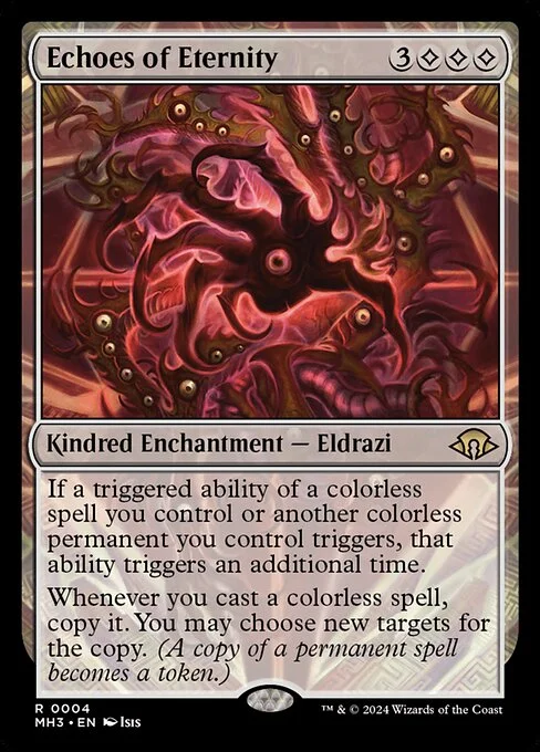 Echoes of Eternity, carta Magic di tipo Kindred Enchantment — Eldrazi illustrata da Isis
