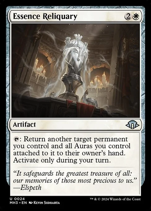 Essence Reliquary, carta Magic di tipo Artifact illustrata da Kevin Sidharta