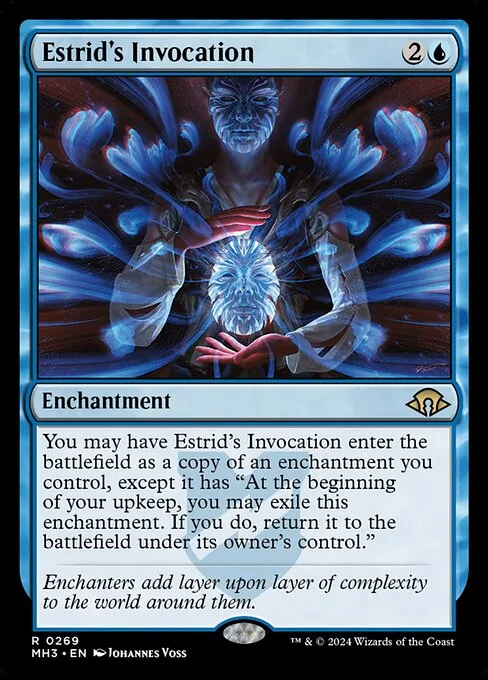 Estrid's Invocation, carta Magic di tipo Enchantment illustrata da Johannes Voss