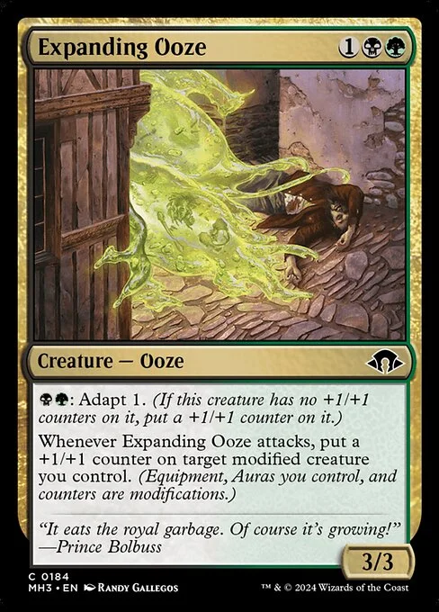 Expanding Ooze, carta Magic di tipo Creature — Ooze illustrata da Randy Gallegos