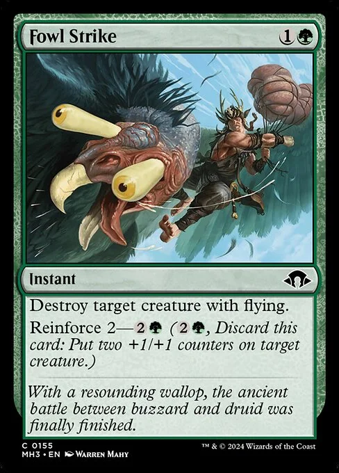 Fowl Strike, carta Magic di tipo Instant illustrata da Warren Mahy