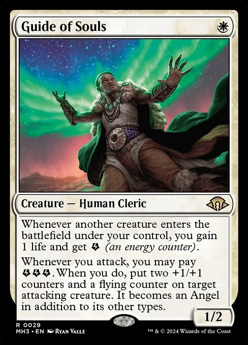 Guide of Souls, carta Magic di tipo Creature — Human Cleric illustrata da Ryan Valle