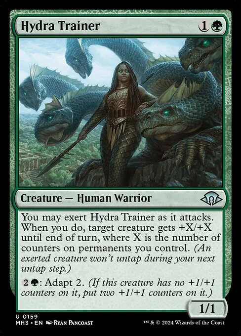 Hydra Trainer, carta Magic di tipo Creature — Human Warrior illustrata da Ryan Pancoast
