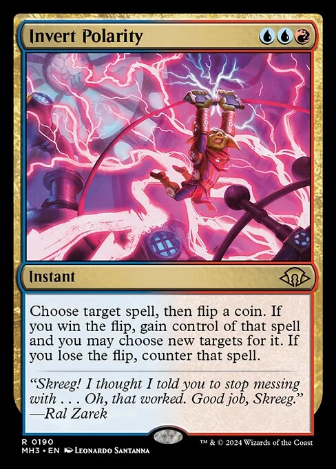 Invert Polarity, carta Magic di tipo Instant illustrata da Leonardo Santanna