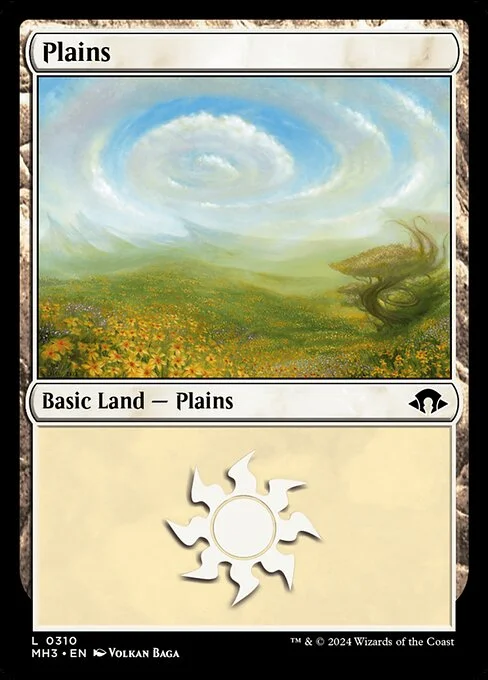 Plains, carta Magic di tipo Basic Land — Plains illustrata da Volkan Baǵa