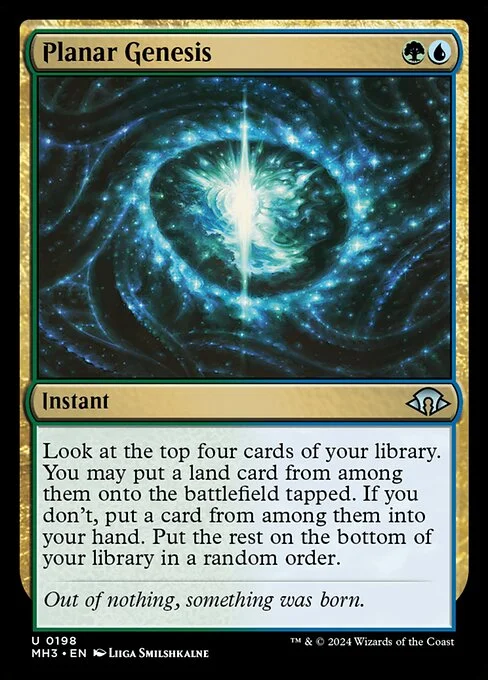 Planar Genesis, carta Magic di tipo Instant illustrata da Liiga Smilshkalne