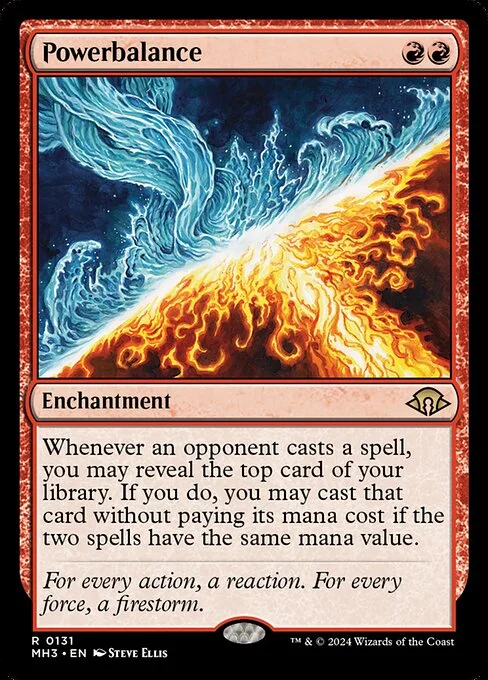 Powerbalance, carta Magic di tipo Enchantment illustrata da Steve Ellis
