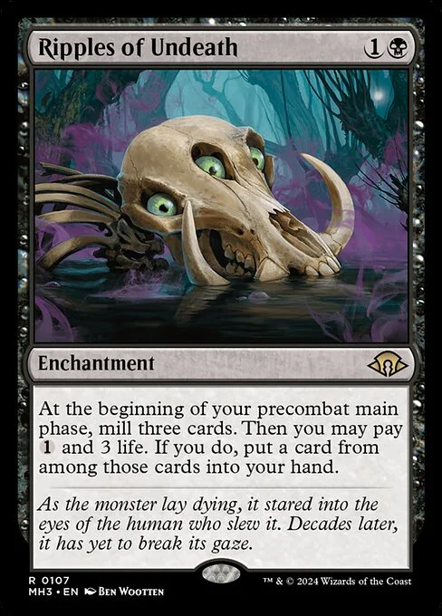 Ripples of Undeath, carta Magic di tipo Enchantment illustrata da Ben Wootten