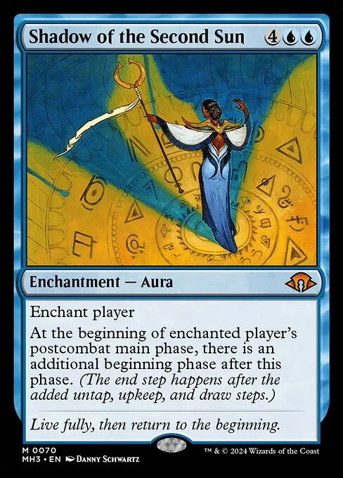 Shadow of the Second Sun, carta Magic di tipo Enchantment — Aura illustrata da Danny Schwartz