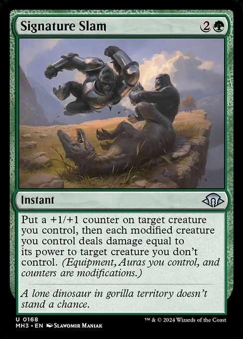 Signature Slam, carta Magic di tipo Instant illustrata da Slawomir Maniak