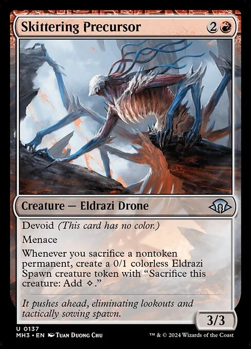 Skittering Precursor, carta Magic di tipo Creature — Eldrazi Drone illustrata da Tuan Duong Chu