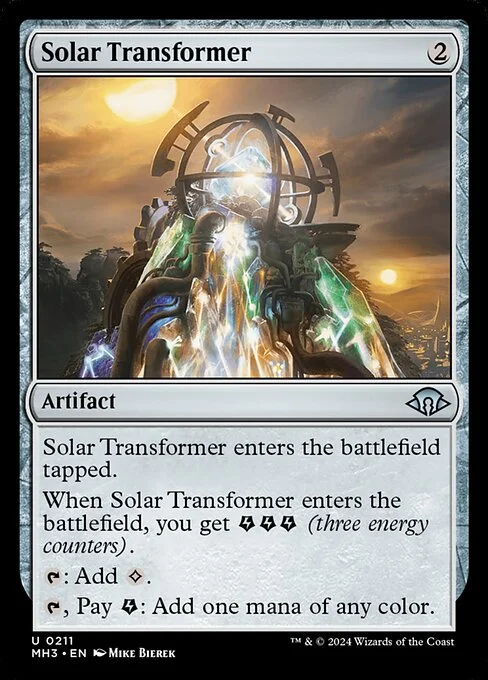 Solar Transformer, carta Magic di tipo Artifact illustrata da Mike Bierek