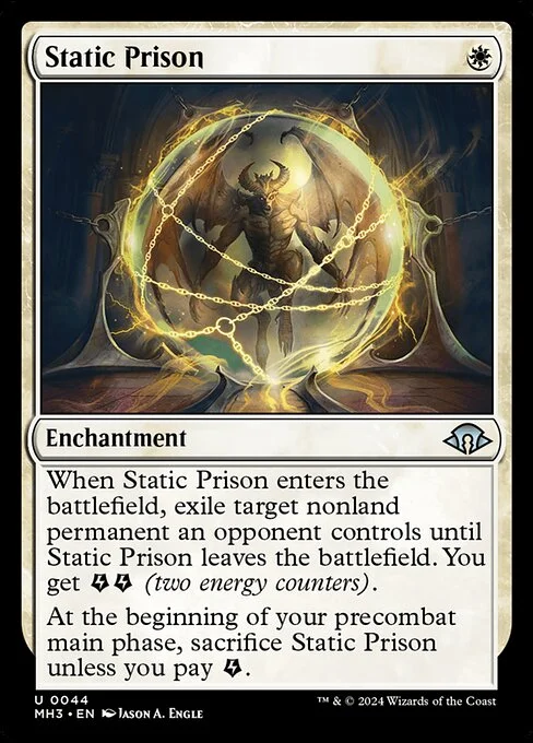 Static Prison, carta Magic di tipo Enchantment illustrata da Jason A. Engle