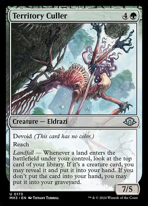 Territory Culler, carta Magic di tipo Creature — Eldrazi illustrata da Tiffany Turrill