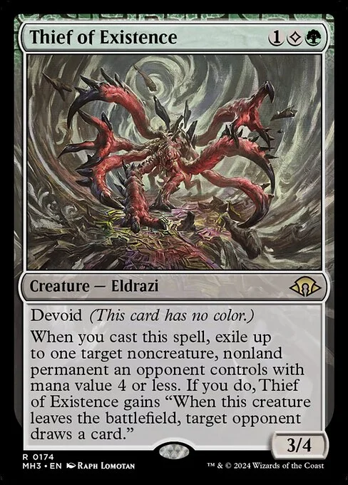 Thief of Existence, carta Magic di tipo Creature — Eldrazi illustrata da Raph Lomotan