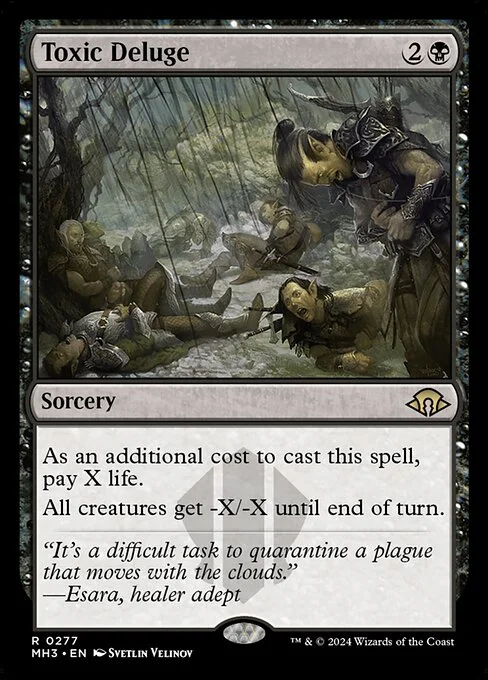 Toxic Deluge, carta Magic di tipo Sorcery illustrata da Svetlin Velinov