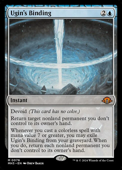 Ugin's Binding, carta Magic di tipo Instant illustrata da Drew Baker